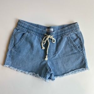 Loft denim draw string shorts size small